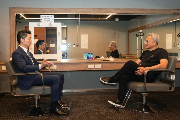 蔣萬安透露市府有定期和輝達開會。擷取自蔣萬安臉書