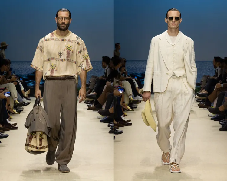 GIORGIO ARMANI 2026春夏男裝秀。品牌提供