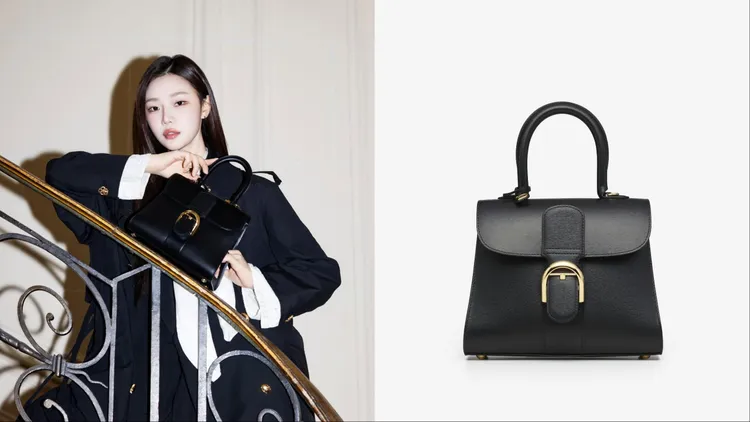 《單身即地獄4》李時安以安全牌的黑色Brillant手袋穿出典雅風格。翻攝金娜英IG、品牌提供