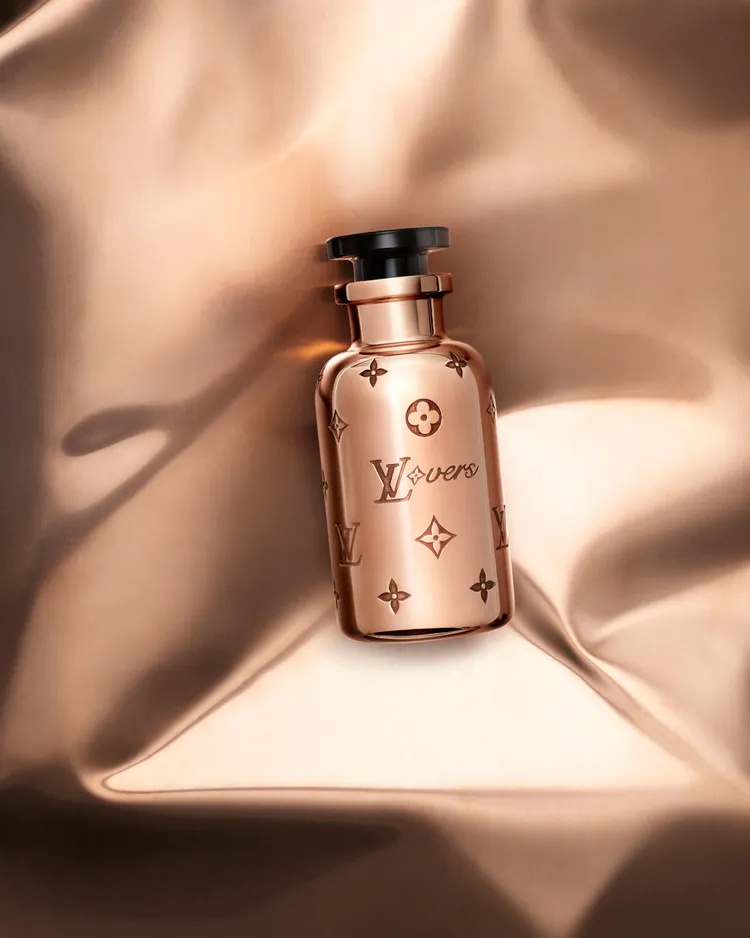 LV LVERS純銅香水瓶限量版男士香水，100ml／19萬3000元。品牌提供