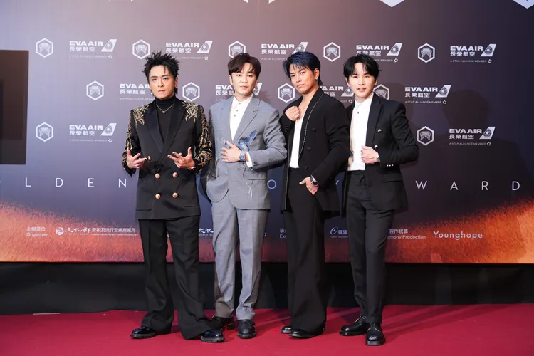 Energy在金曲紅毯上的4名成員都配戴寶格麗珠寶與腕錶。品牌提供