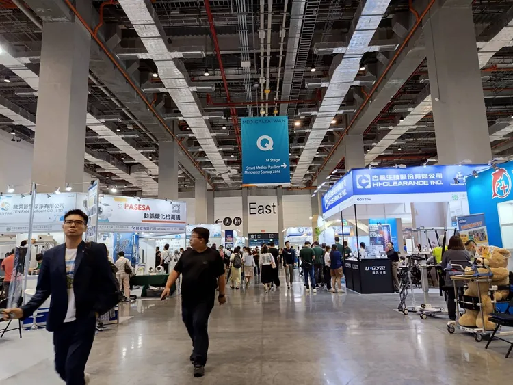 外貿協會主辦的「台灣國際醫療暨健康照護展（Medical Taiwan）」今起展出。許麗珍攝