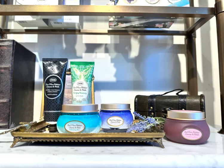 SABON臉部磨砂膏系列進行升級。張家玲攝