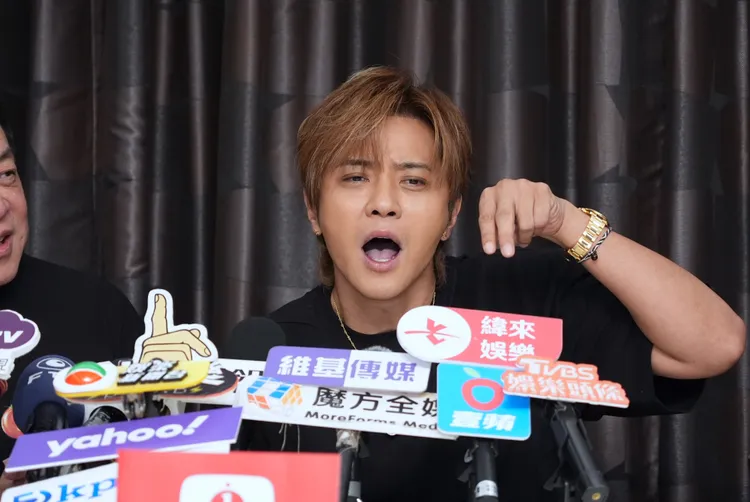 羅志祥力挺恩師孫總頻道正式開播記者會。娛樂中心攝