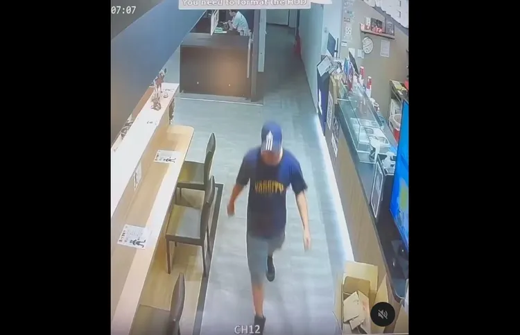 嫌犯被發現後落荒而逃。翻攝自被害人threads