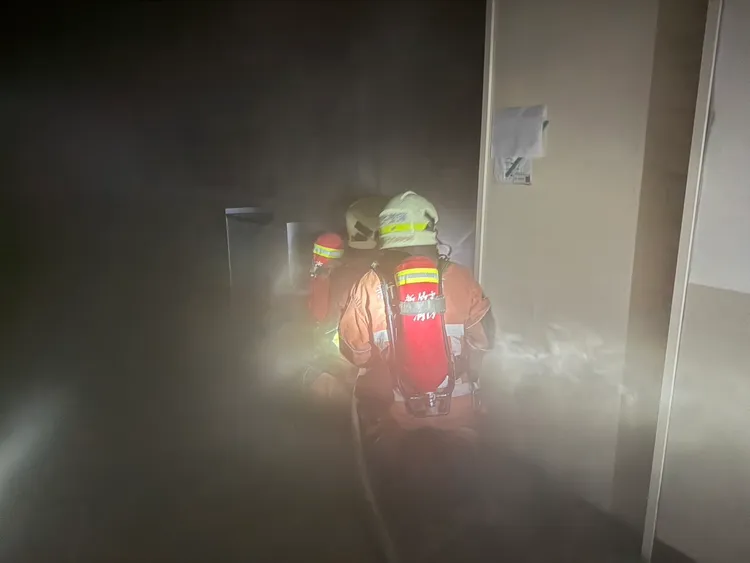 警消搶救。新竹市消防局提供