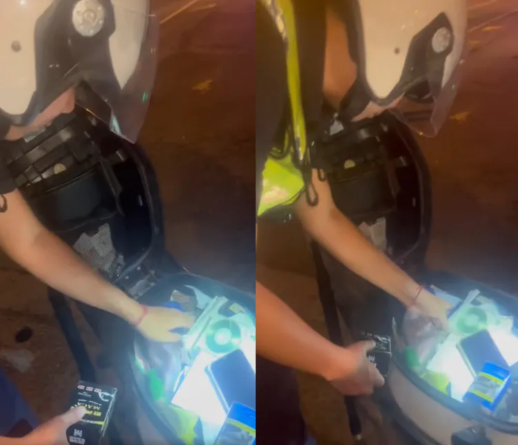 陳男拿手機錄下員警搜索過程，直說「沒有搜索票」，引發網友議論。取自臉書