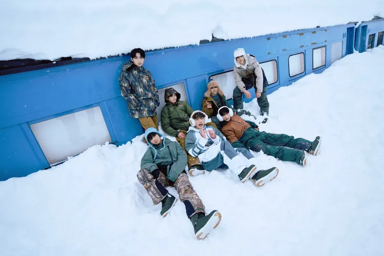 男團F.F.O赴日拍攝遇暴風雪。踢帕娛樂提供