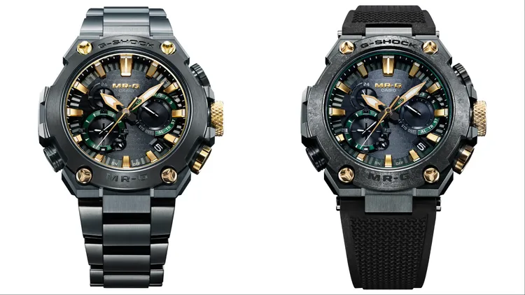 G-SHOCK MRG-B2000「鐵色」系列腕錶，各8萬7500元。品牌提供