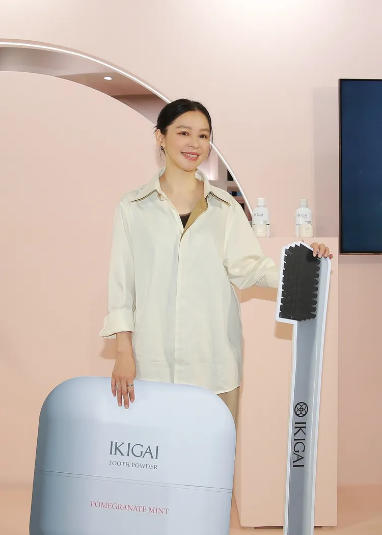 徐若瑄透過每天刷牙享受me time。IKIGAI提供