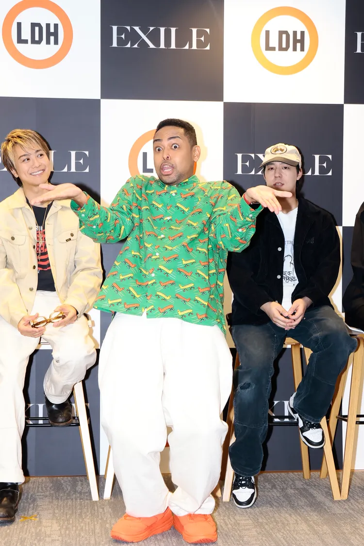 NESMITH（中）以中文「你幹麻」重現自己的招牌用語。LDH愛夢悅提供