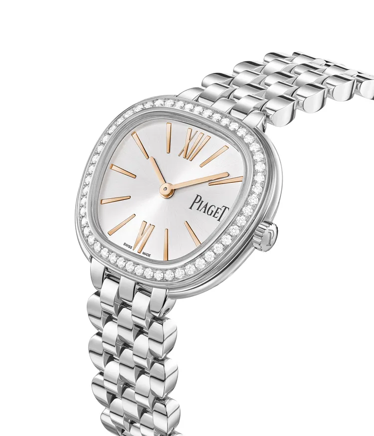 伯爵SIXTIE系列29毫米精鋼鑽石珠寶腕錶。品牌提供