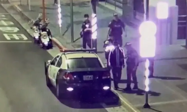 溫男遭警方帶回送辦。警方提供