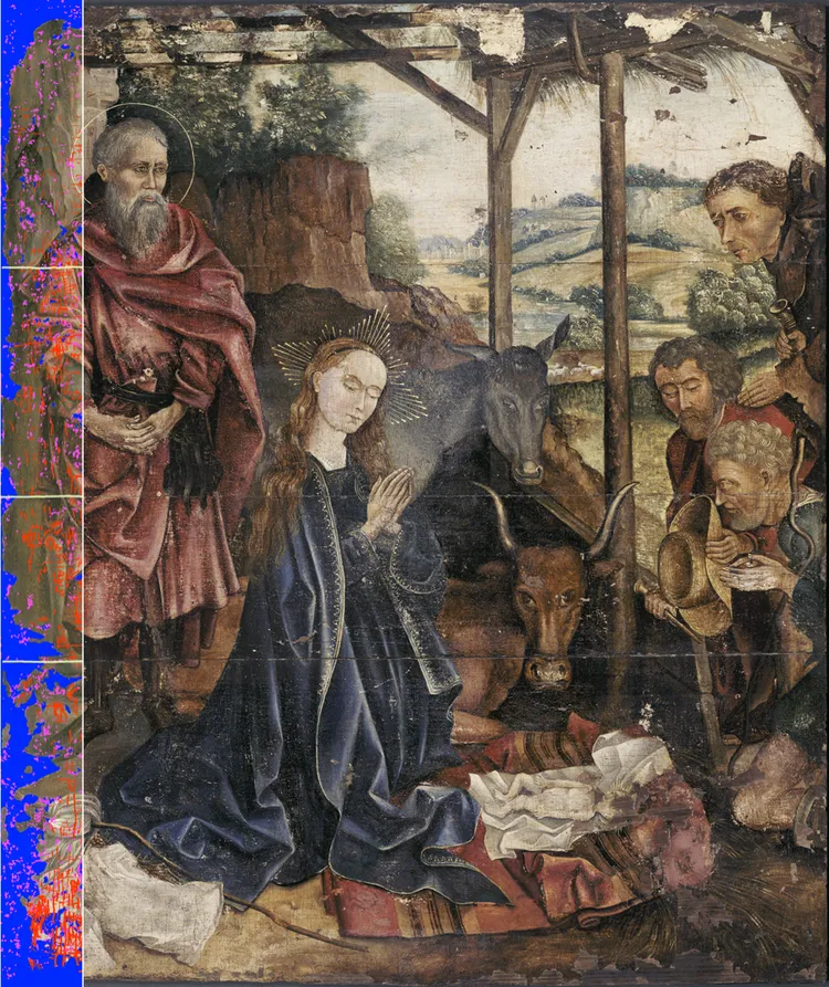 修復超過500年的古畫，只花了3.5小時。Alex Kachkine提供