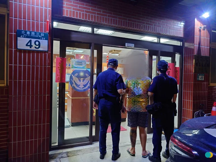 宮廟繞境轎班成員邱嫌到案後坦承犯行。翻攝畫面