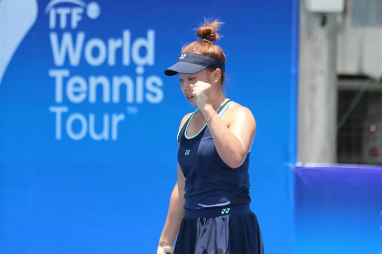 楊亞依以些微差距遺憾止步會內首輪。網協提供