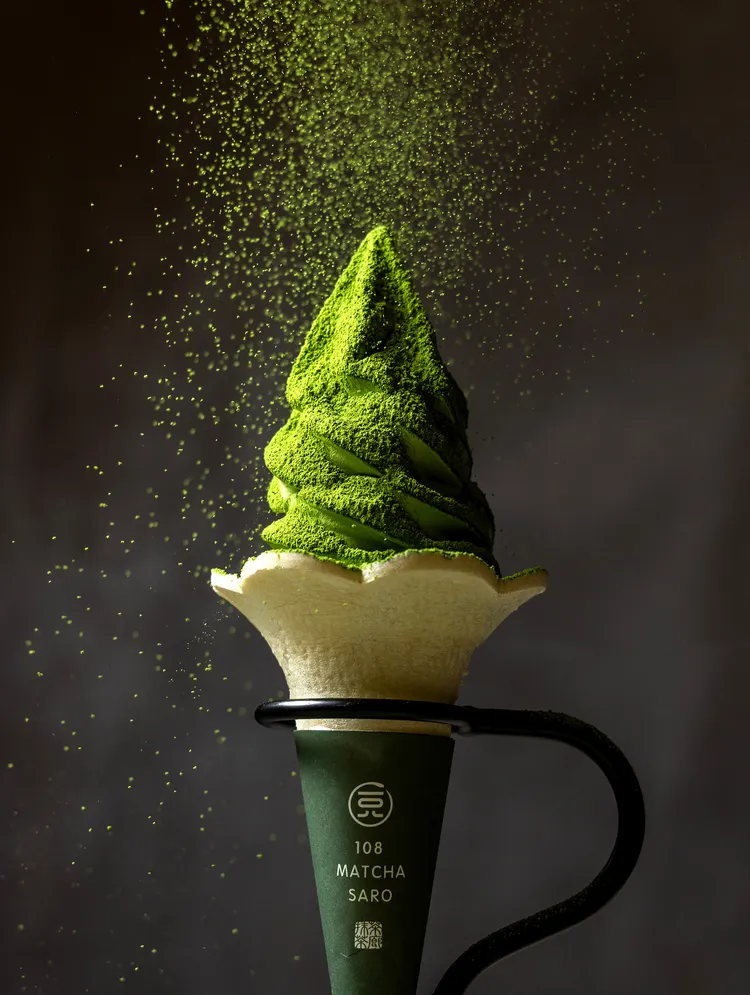 濃厚系抹茶霜淇淋。業者提供