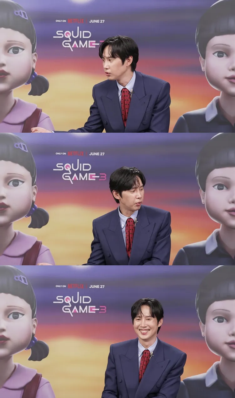 朴成焄劇中背後遇襲，他受訪時笑說自己打開門時會往後看一眼。Netflix提供