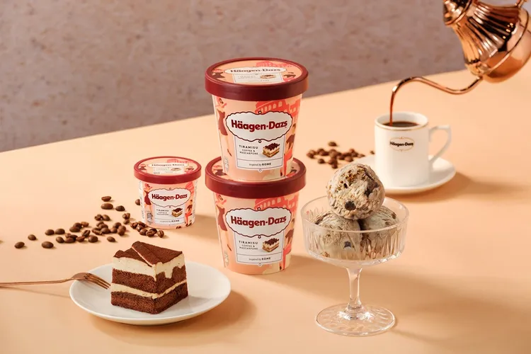 系列主打的「提拉米蘇冰淇淋」在每一口中完美展演提拉米蘇的香濃與綿密。業者提供