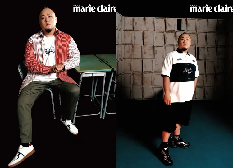 大淵拍攝《Marie Claire 美麗佳人》封面。《Marie Claire 美麗佳人》國際中文版提供