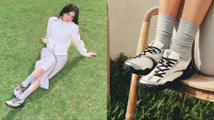 韓素希演繹的ECHAPPE V2，以側綁帶設計作為亮點。品牌提供