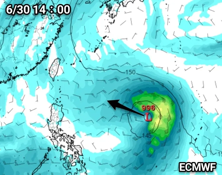 下週颱風訊號越來越明顯。翻攝《觀氣象看天氣》臉書