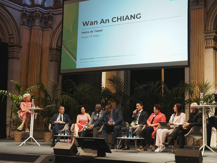 蔣萬安為亞洲地區唯一的與會講者。北市府提供