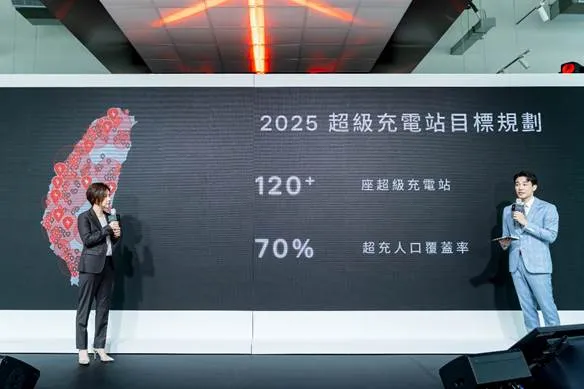 Tesla台灣總經理分享在台超級充電站 2025年佈局規劃與未來進程。業者提供