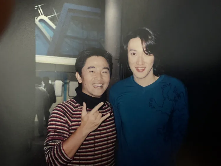 錢毅（右）年輕時曾被吳宗憲簽下。年代提供