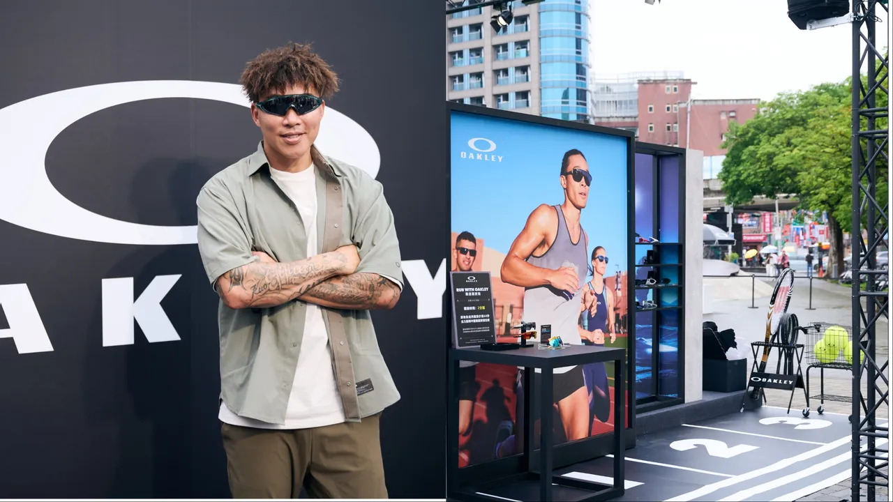 郭泓志現身Oakley快閃活動。品牌提供