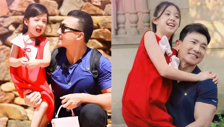 劉畊宏抱小泡芙隔8年對比照。翻攝劉畊宏微博