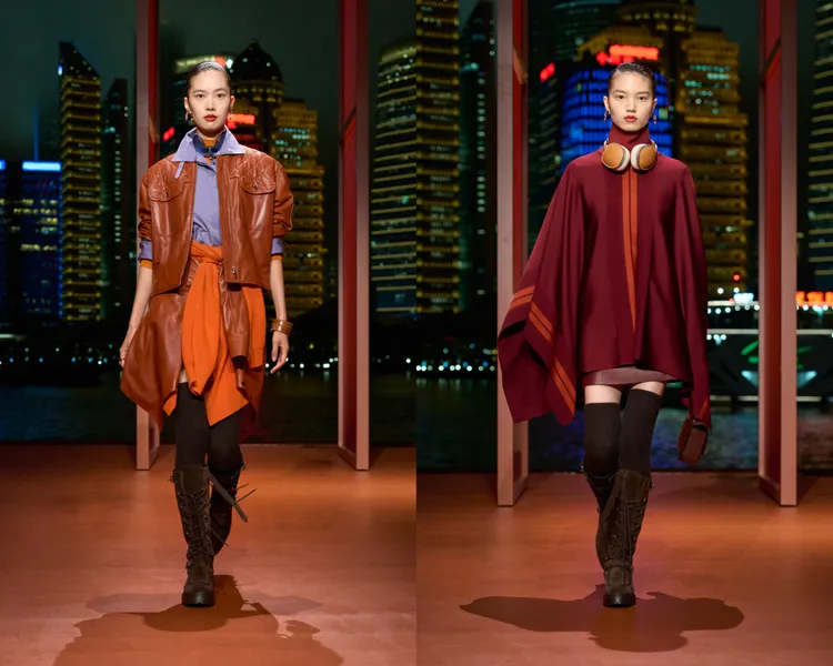 愛馬仕2025秋冬女裝系列第二篇章「Au Galop!馳騁之姿」。品牌提供