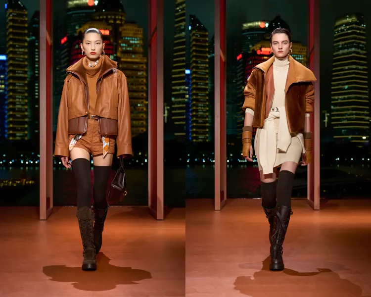 愛馬仕2025秋冬女裝系列第二篇章「Au Galop!馳騁之姿」。品牌提供