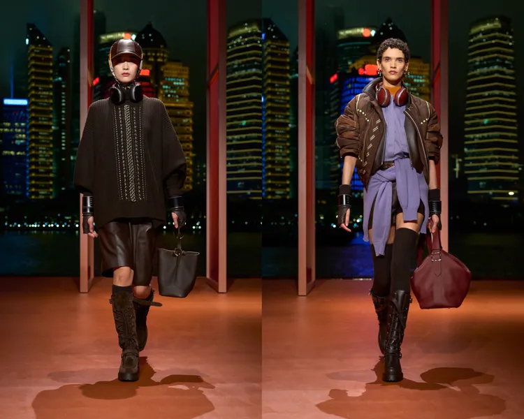 愛馬仕2025秋冬女裝系列第二篇章「Au Galop!馳騁之姿」。品牌提供