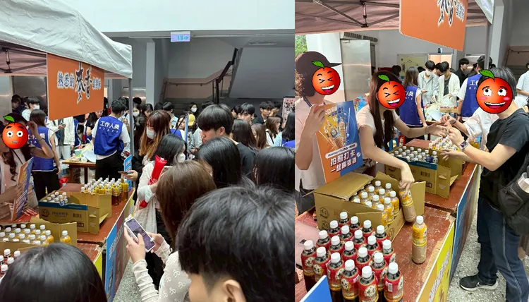 現場準備超多麥香，打卡或翻牌遊戲都可兌換，同學們大呼「熟悉的麥香，真的超佛！」
