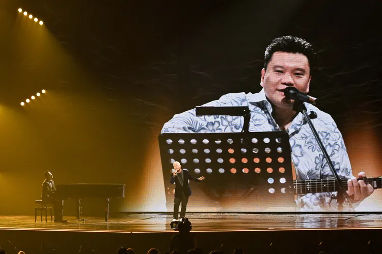 巫啟賢獻唱馬兆駿《我要的不多》。台視提供