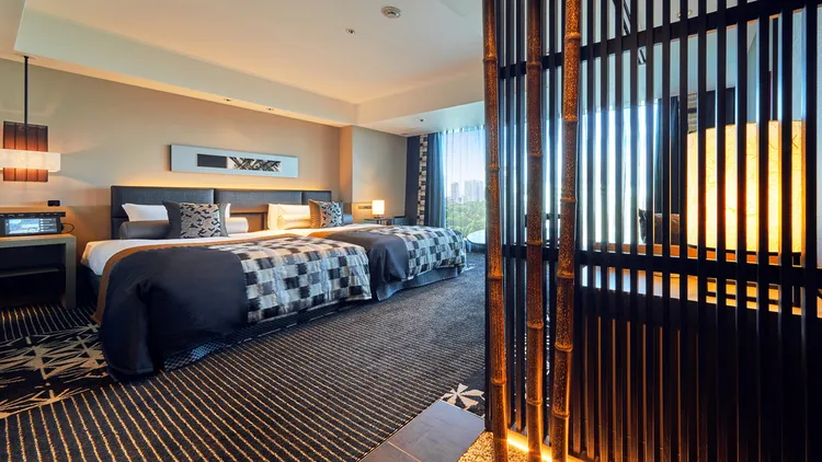 「新大谷飯店」結合頂級設施與靜謐氛圍 。業者提供