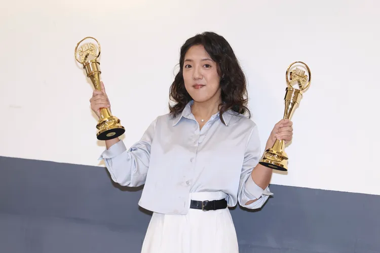 李竺芯金曲獎紅毯將帶著爸媽一起走。彭欣偉攝