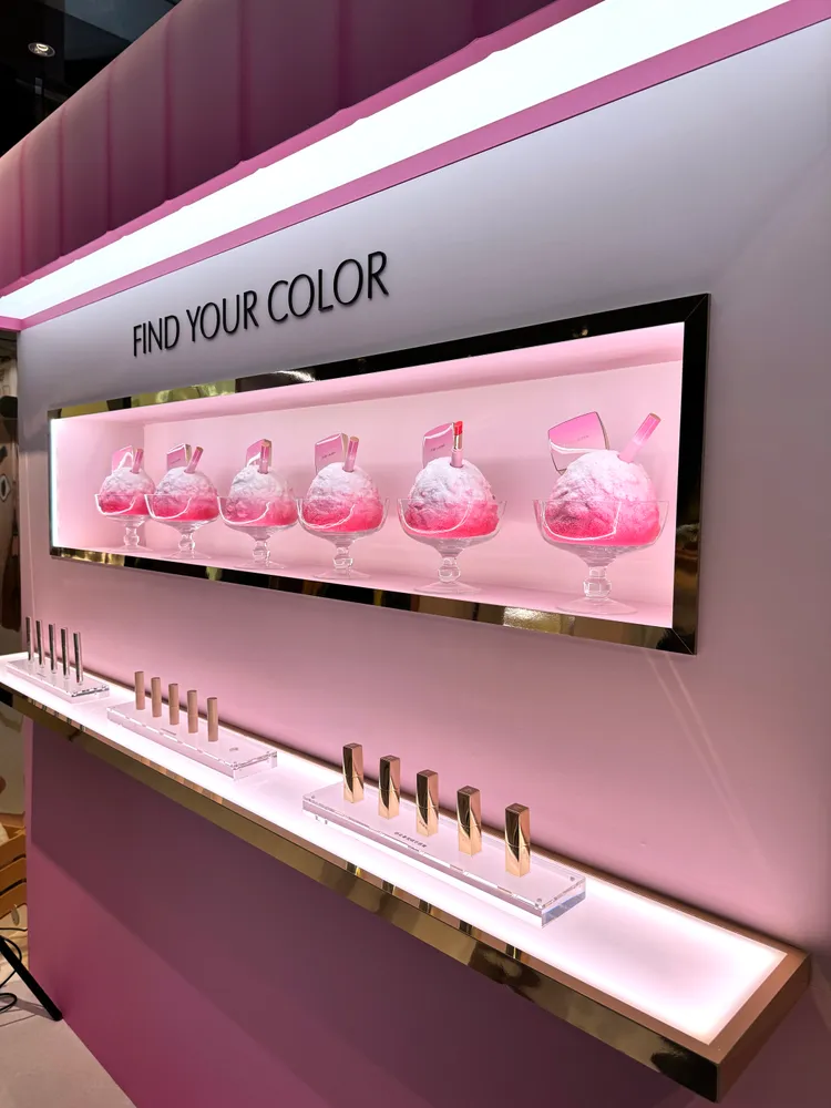 試妝區。張家玲攝