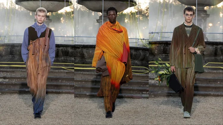 HOMME PLISSÉ ISSEY MIYAKE 2026春夏PAINT BRUSH CLOSE-UP系列。品牌提供 