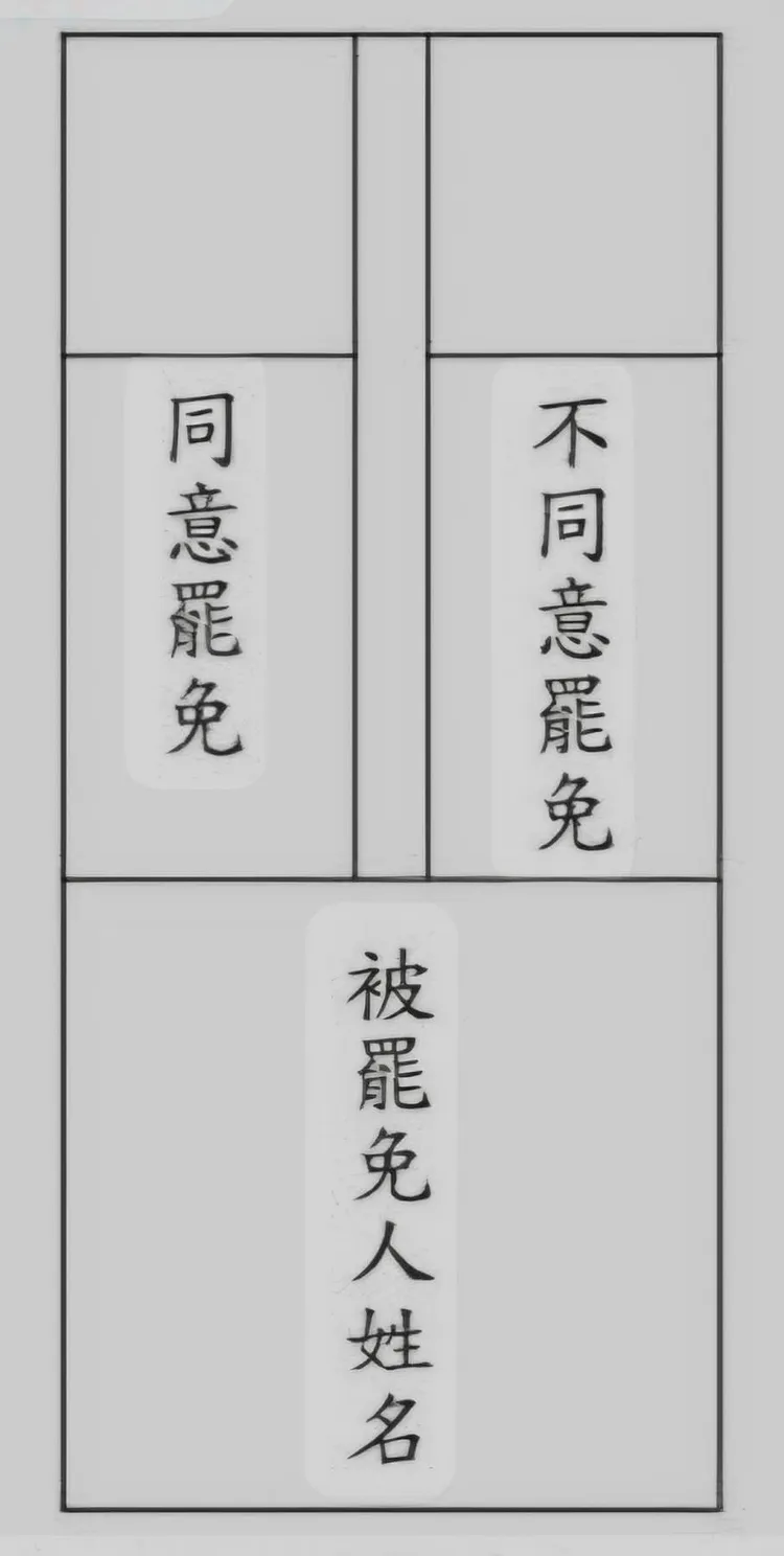 中選會公布7月26日「24+1」罷免案投票樣式。中選會提供