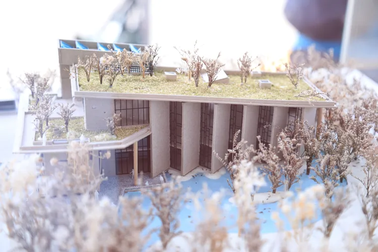 羅布森圖書館示意圖。市府提供