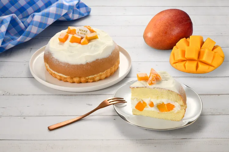 亞尼克仲夏芒果季新品生乳奶蓋波士頓-芒果(6吋)登場，售價525元。業者提供