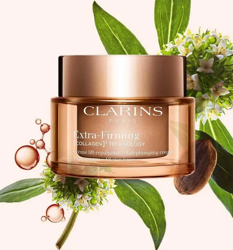 克蘭詩煥顏緊緻膠原日霜，50ml／3850元。翻攝官網