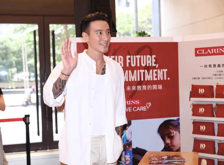 王陽明今日出席克蘭詩愛小孩公益行動10周年記者會。彭欣偉攝