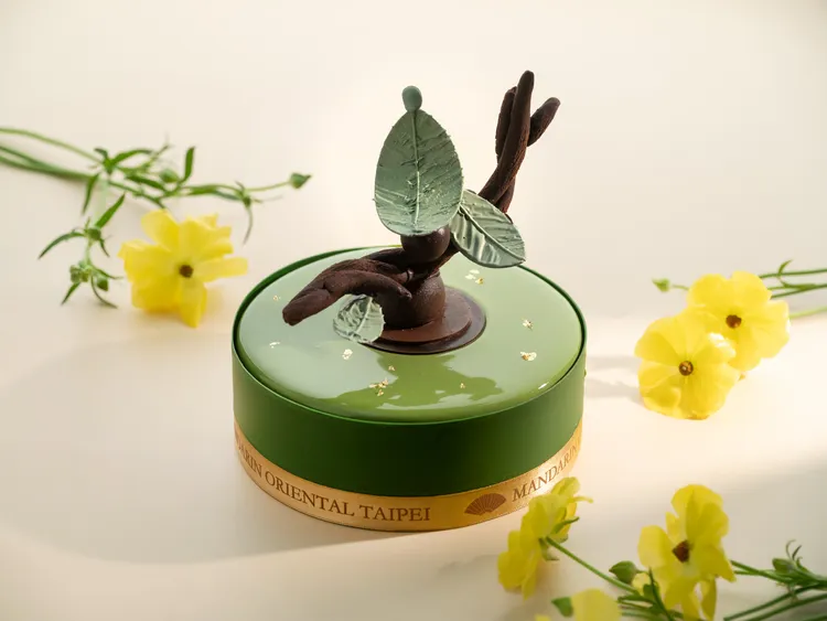 「抹茶提拉米蘇」主廚發揮巧思，將日式馥郁茶韻與義式香濃風味巧妙揉合。台北文華東方酒店提供