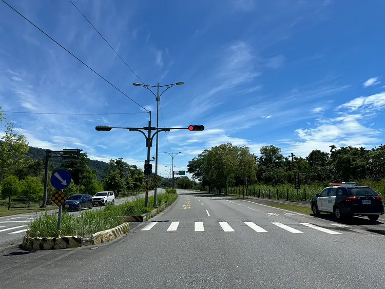 發生交通事故的台9線長橋路口。警方提供