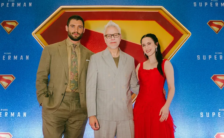 大衛科倫斯韋（左起）、詹姆斯岡恩和瑞秋布羅斯納安。華納兄弟提供