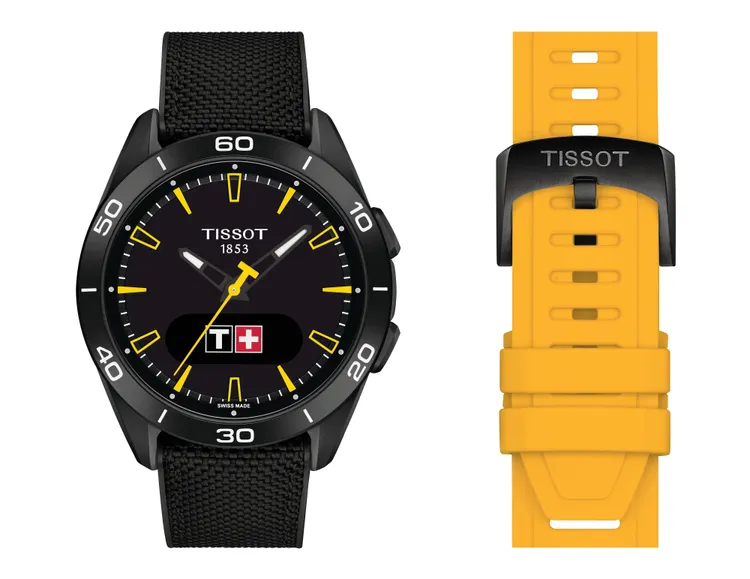 TISSOT T-Touch Connect Sport運動版觸控系列少女峰聯名特別款腕錶，3萬5700元。品牌提供