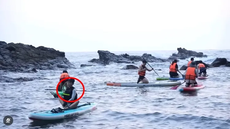 趙駿亞深澳象鼻岩出團影片，也能看到吳婉君。翻攝趙駿亞IG